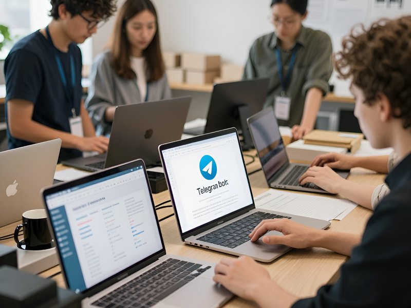 Команда сотрудников использует Telegram-бот Frimebot для управления складским учетом в реальных рабочих условиях